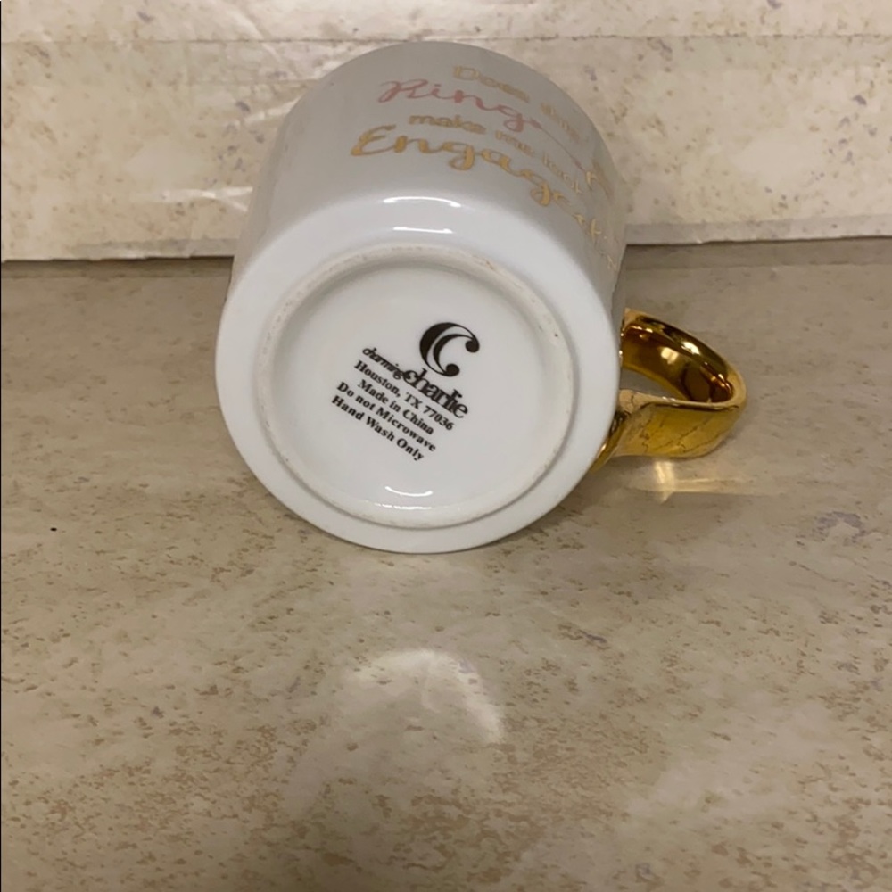 Charming Charlie Engaged Question Coffee Mug - Picture 3 of 4
